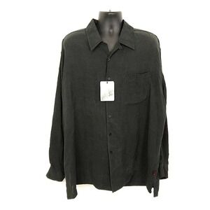 NWT Vintage FUBU Mens sz 2XL Button Up Shirt Gray Long Sleeve Collared